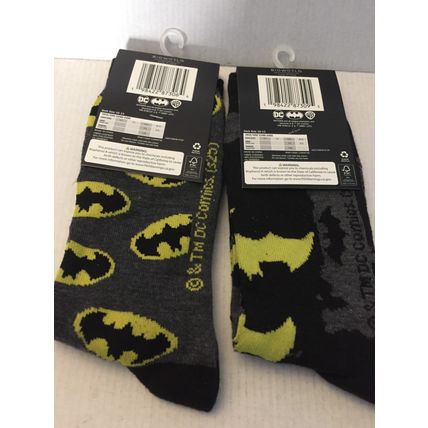 NEW DC Batman Unisex Crew Socks Size 10-13