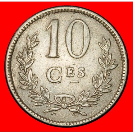 ⰆBELGIUM:LUXEMBOURG★10 CENTIMES 1924 CROWN & DEFORMED STARS★LOW START★NO RESERVE