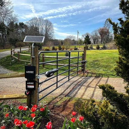 Ghost Controls Heavy-Duty Solar Automatic Gate Opener Kit for Driveway Swing Gat