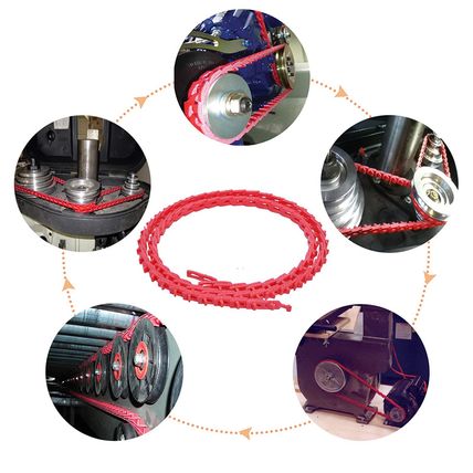 10FT Power Twist V Belt,1/2-Inch X 10 Feet a Type, Adjustable Link Belt for Tabl