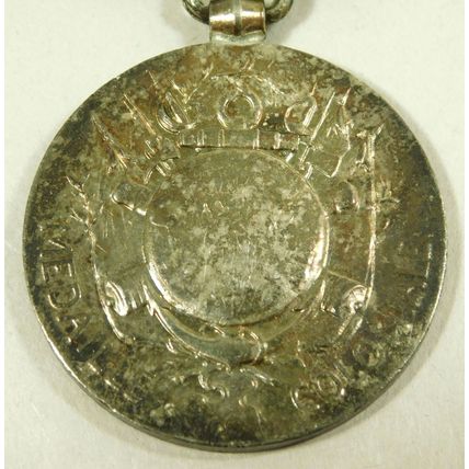 Solid Silver French Military Colonial Medal + Afrique Occidentale Francaise Bar