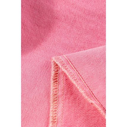 Pink Scattering Rhinestone Gradient Denim Pants