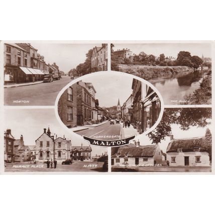 ED 305 MALTON MULTI VIEW . RP POSTCARD