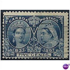 Canada 1908 SG191 5c Indigo Fine Used