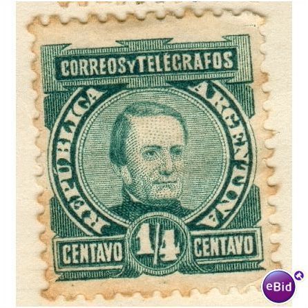 Argentina stamps - 1890 - Jose Maria Paz 1/4c - MH