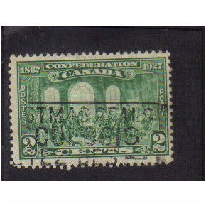 1927 canada confederation fathers 2c f/u sg267