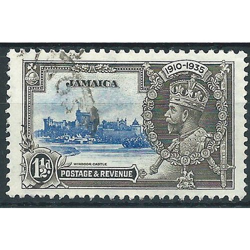 Jamaica 1935 SG115 1 1/2d Ultramarine & Grey-Black Silver Jubilee Fine Used .. .