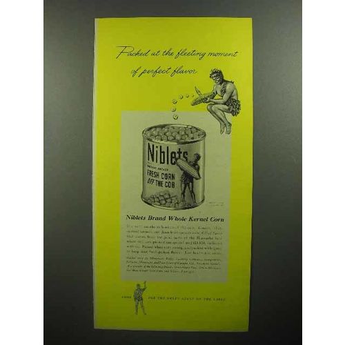 1945 Green Giant Niblets Corn Ad - Moment of Perfect Flavor