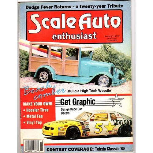 Scale Auto October 1988 Desgin Race Car Decals