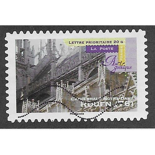 FRA 2011 (58c) 'GOTHIC ART - ROUEN 76' FINE USED (EBID56-592)