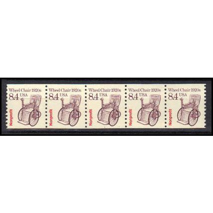 2256 8.4c Wheel Chair Fine MNH Dry Gum PNC 1/5 X3005