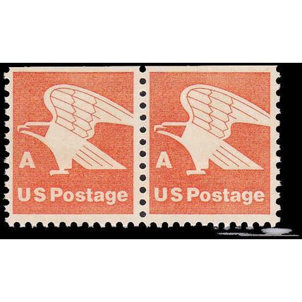 1736 15c A Eagle Fine MNH Dry Gum BPS Hor Pair Top V4671