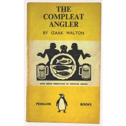 The Compleat Angler Izaak Walton 1939 Book Postcard