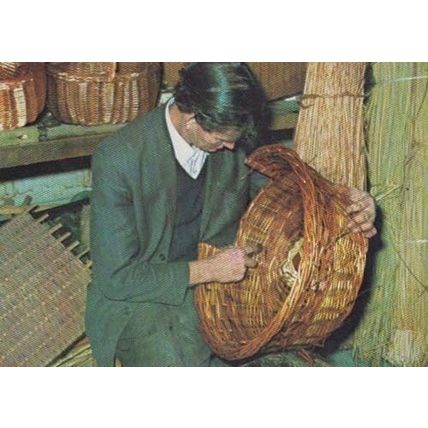 Basket Making Bedfordshire Beds Womens Institute Rare Crafts Photo Postcard