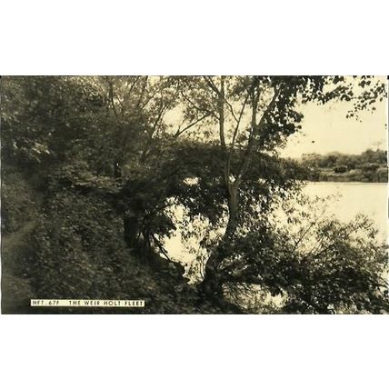Worcestershire HOLT FLEET Weir Postcard (Frith HFT.67F)