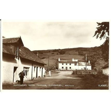 Argyllshire GLENDARUEL Hotel Tearoom Postcard (Valentine B.4937 )