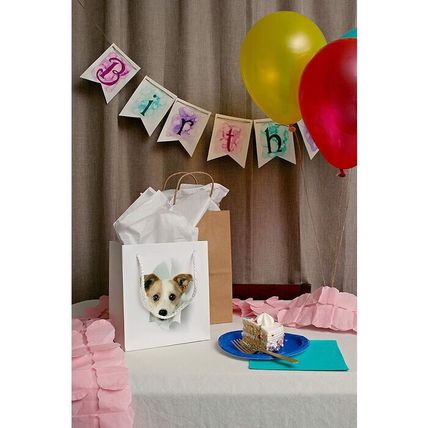 5 Pack of Gift Bags for Dog Lovers-Rope Handles-Reusable & Biodegradable-7"x7.5"