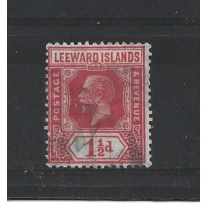 LeewardIslands.SG63 1 1/2d Carmine-Red.Fine Used.Nov24
