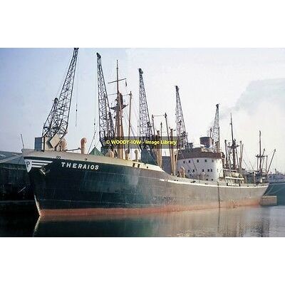 mc2111 - Greek Cargo Ship - Theraios , built 1935 - photo 6x4