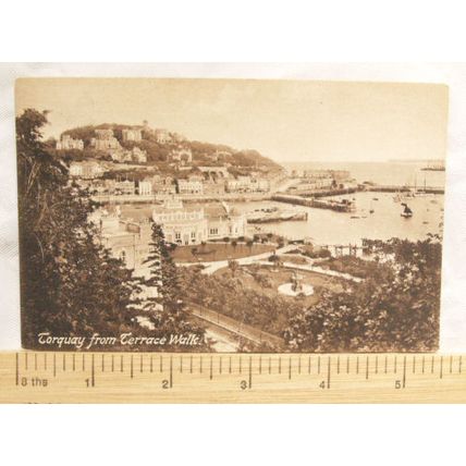 1915 postcard Torquay from Terrace Walk