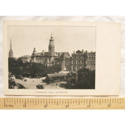 vintage postcard Cambridge Hall, Southport