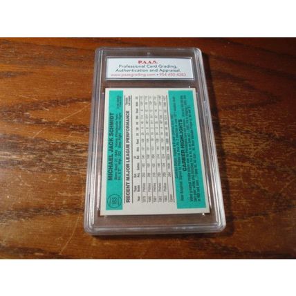 1984 Donruss, Graded Near Mint 8, MIKE SCHMIDT, HOF, Phillies