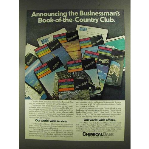 1972 Chemical Bank Ad - Book-of-the-Country Club