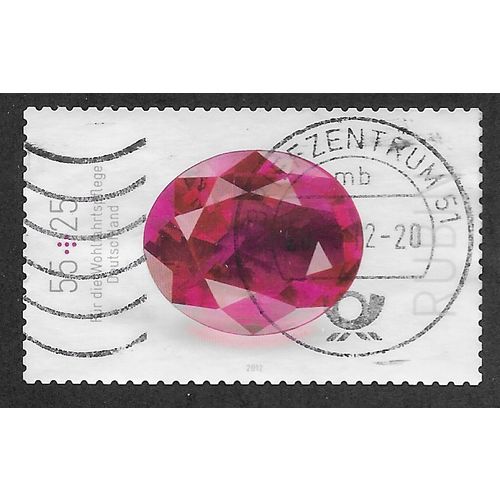 GER 2012 €0.55 +0.25 (S/A) ' MINERALS - RUBY' FINE USED (EBID57-125)