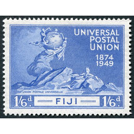Fiji 1949 1s 6d blue SG 275 unused