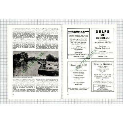 9240) Beccles Suffolk - 1972 Article / Adverts