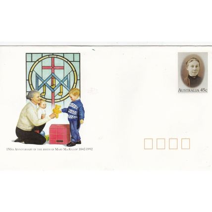 Australia 1992 Mary MacKillop Unaddressed 45c Stationary Envelope VGC