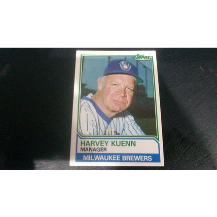 1983 Topps Card # 726 Harvey Kuenn Very Good-Excellent (4) Milwaukee Brewers