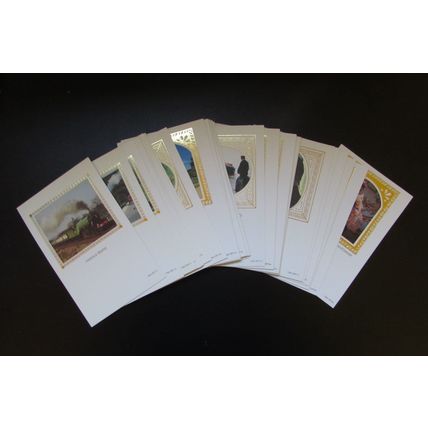 BENHAM PCM - SILK POSTCARD MINT YEAR SET 1985