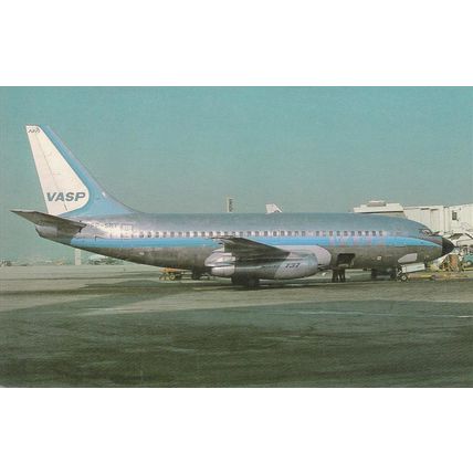 Vasp Boeing B737 2A1 Civil Aviation Postcard (A18901)