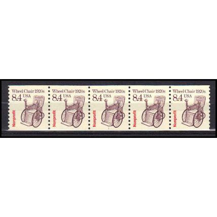 2256 8.4c Wheel Chair Very Fine MNH Dry Gum PNC 1/5 X3083