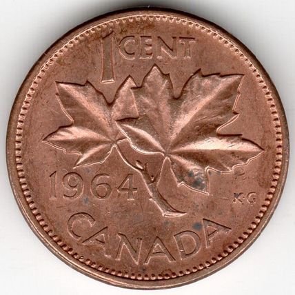 Canada : 1 Cent 1964 (2)