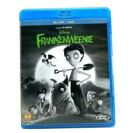 Frankenweenie Tim Burton 2013 Blu-ray + DVD 2-Disc Set Slipcover (L56)