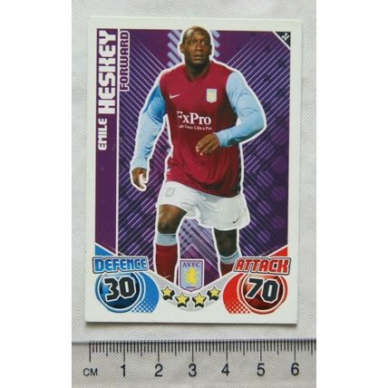 2010/11 Topps Match Attax Trading Card 34 Emile Heskey, Aston Villa