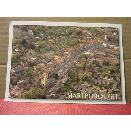 AERIAL VIEW, . MARLBOROUGH, WILTSHIRE unused postcard =