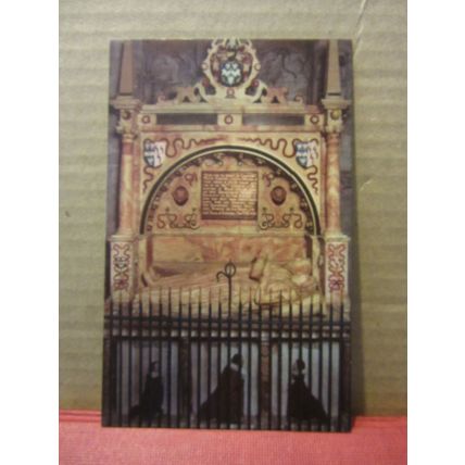 TOMB OF EDMUND/MARY WALTER, PARISH CHURCH, LUDLOW SHROPSHIRE. unused postcard =