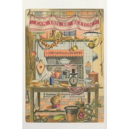 Can This Be Mrs Beeton A Guiness Gallimautry 1956 Book Postcard