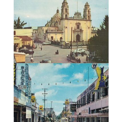 Calle Principal Main Street Cuantla Santa Domingo 2x Postcard s