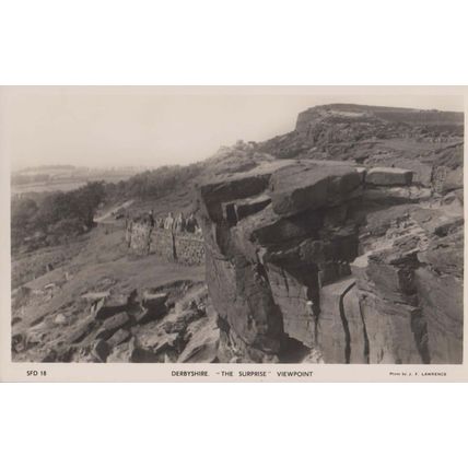 The Surprise Viewpoint Derbyshire Walking Tour Real Photo Postcard