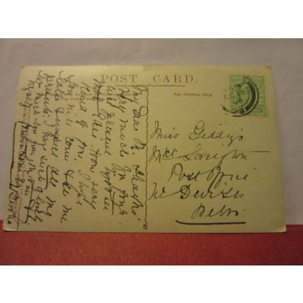 LEVER FREE LIBRARY'S MUSEUM, PORT SUNLIGHT, CHESHIRE used antique postcard /