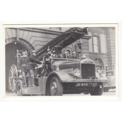 Fire Engine Brigade at Wallsend Reproduction Postcard Tyne and Wear