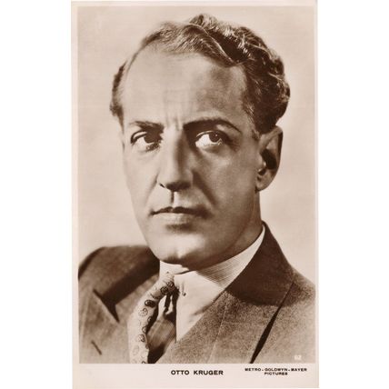 Otto Kruger MGM Film Actor Hollywood Postcard