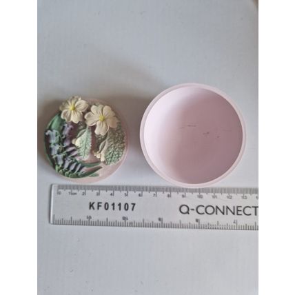 VINTAGE BLUEBELL SOAPSTONE TRINCKET BOX 5.5CM