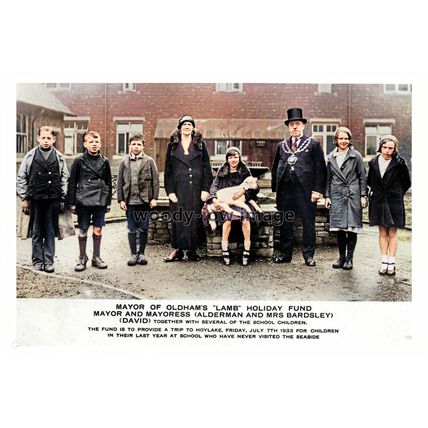 ptc2933 - Lancs - Mayor's "Lamb" Fund for Childrens Holidays - Oldham, print 6x4