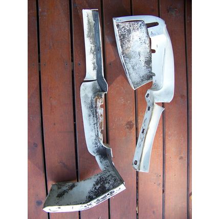 1979 79 Chrysler 300 Rear Bumper Fillers OEM Pair