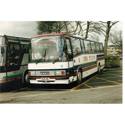 Colour Photograph of York Pullman Coaches Ltd. - D130 HML ex. British Airways
